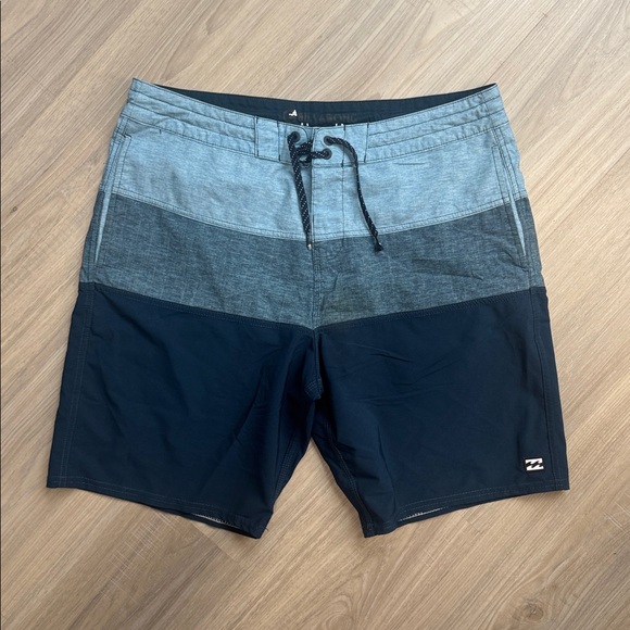 Billabong Steel Blue 73 Lo Tide 18" Boardshorts.  Sz 33 - Picture 6 of 12